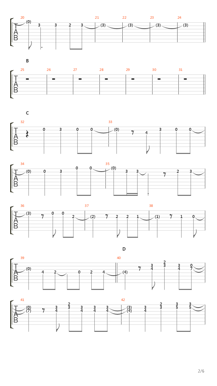 証言(Shougen)吉他谱