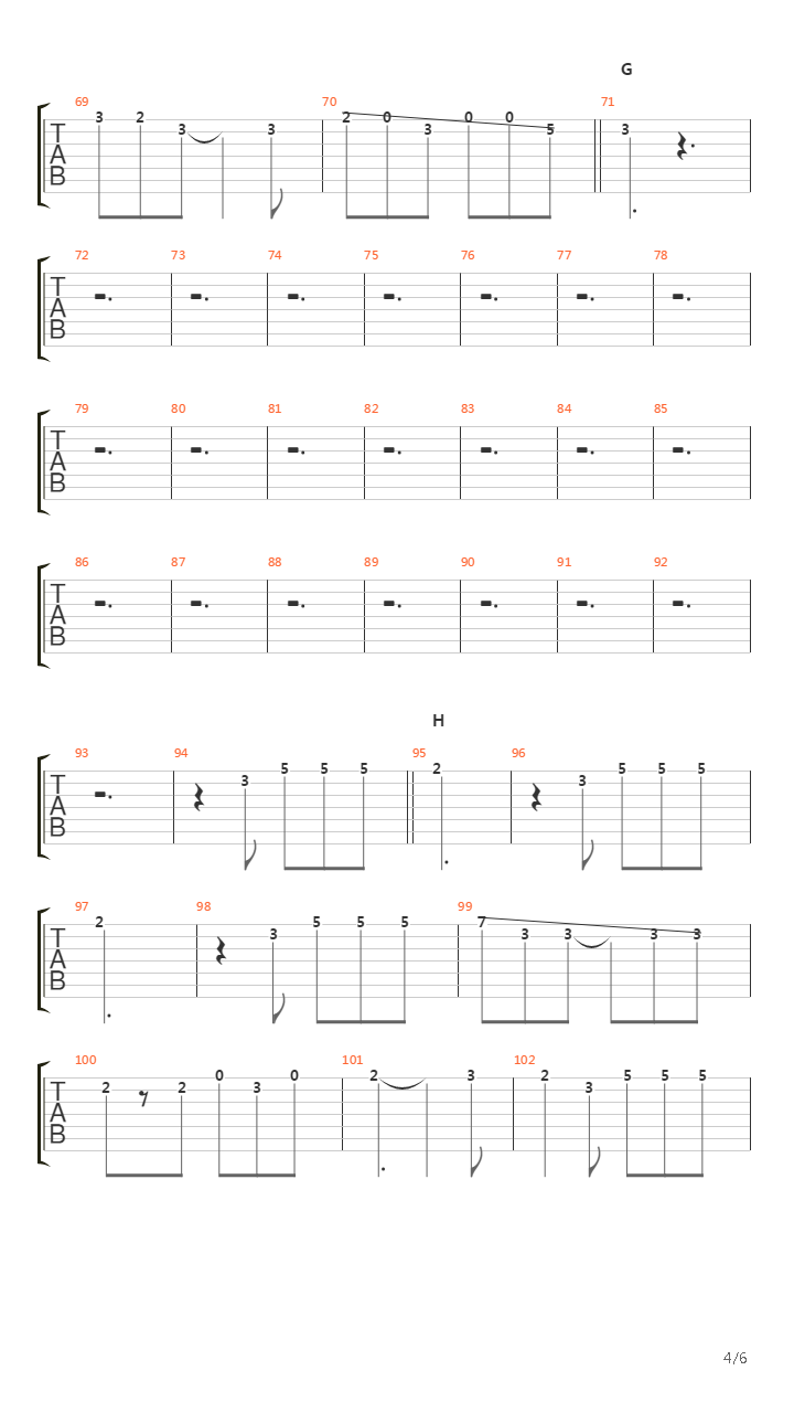 証言(Shougen)吉他谱