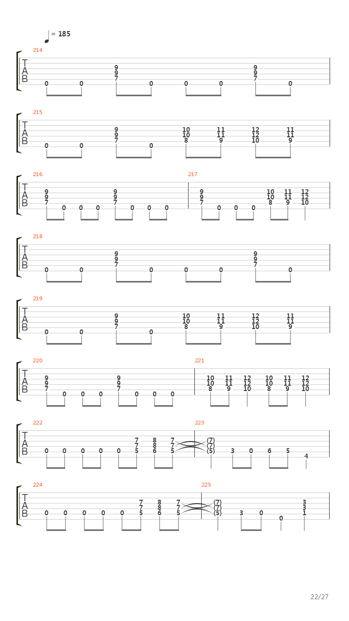 Back To The Stone Age吉他谱