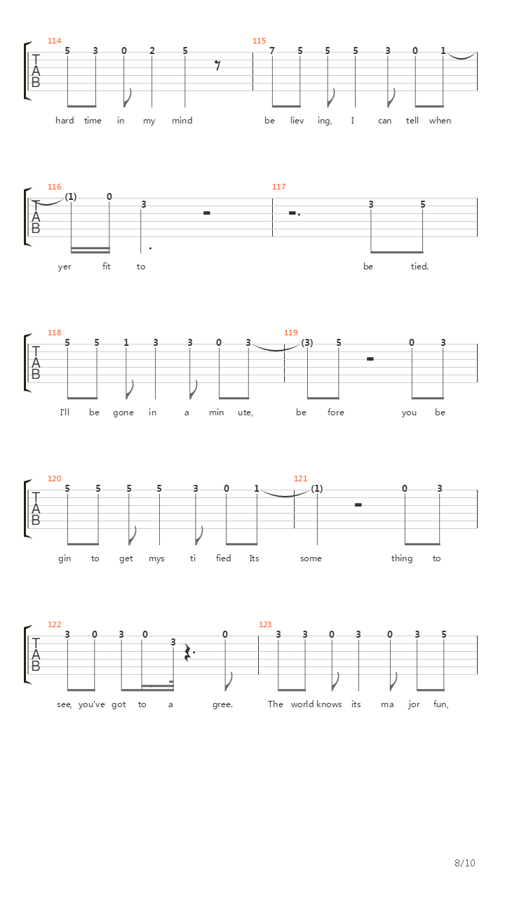 Hit And Run吉他谱