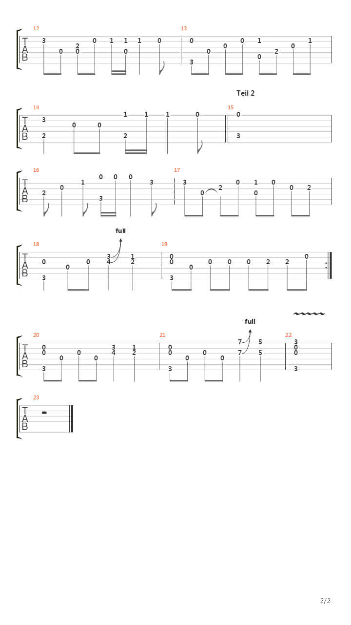 Irgendwann Bleib I Dann Dort吉他谱