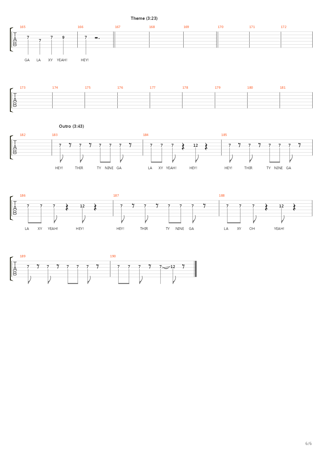 39GalaxyZ吉他谱