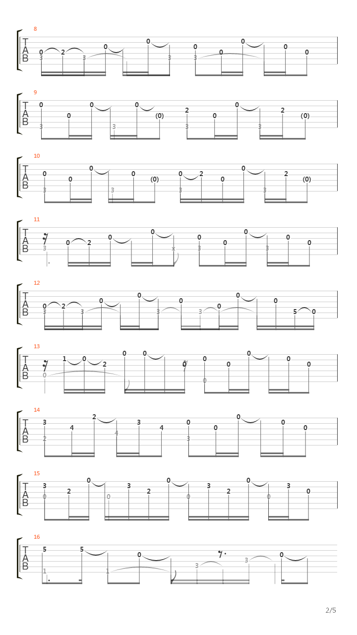 Folk Song吉他谱