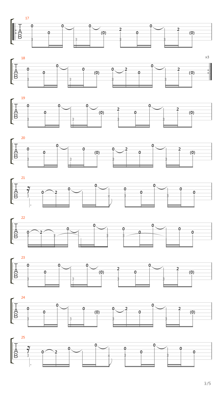 Folk Song吉他谱