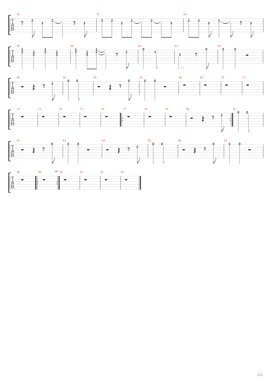 Le Chat吉他谱