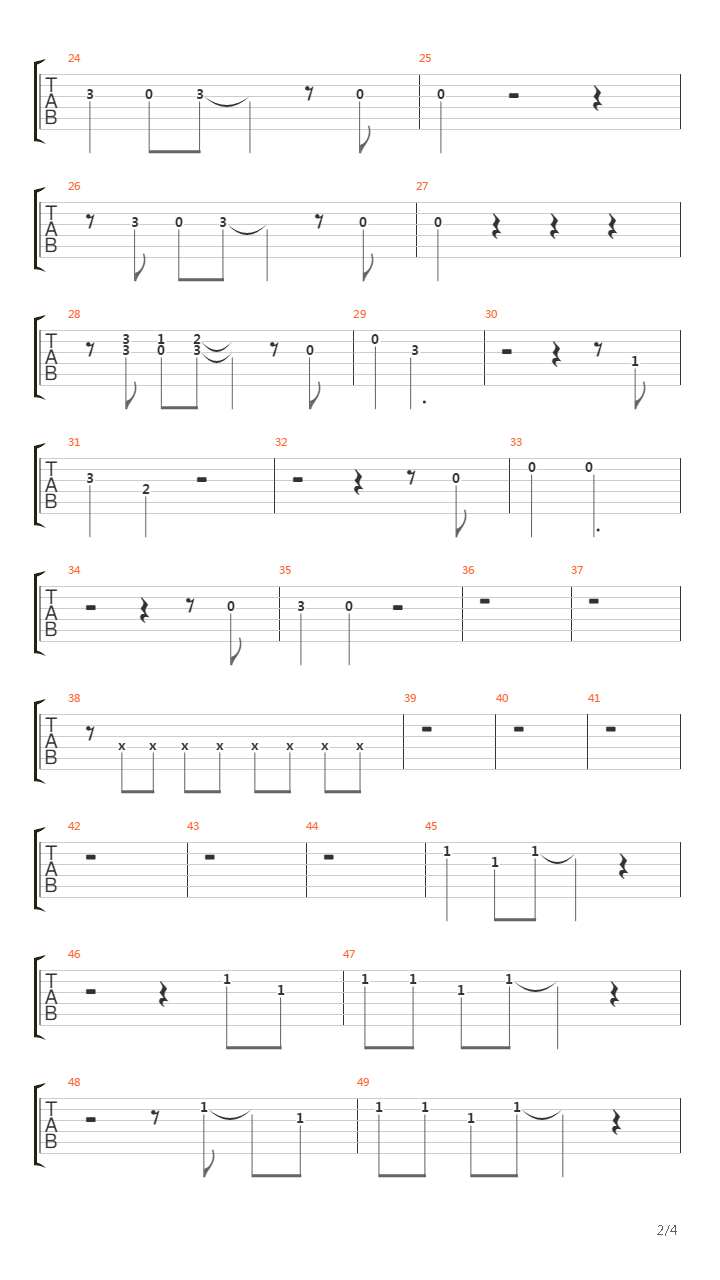 Le Chat吉他谱