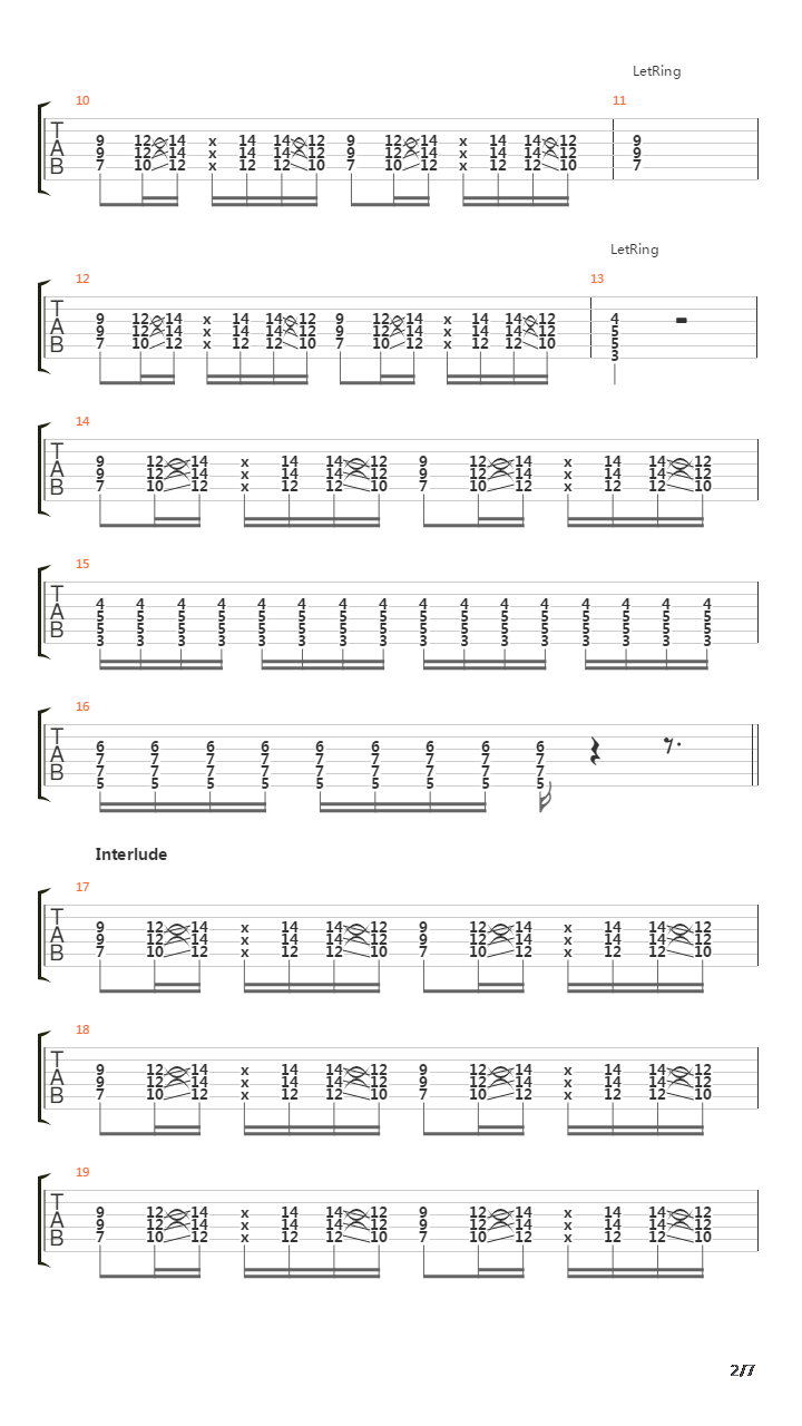 The Rhythm Song吉他谱