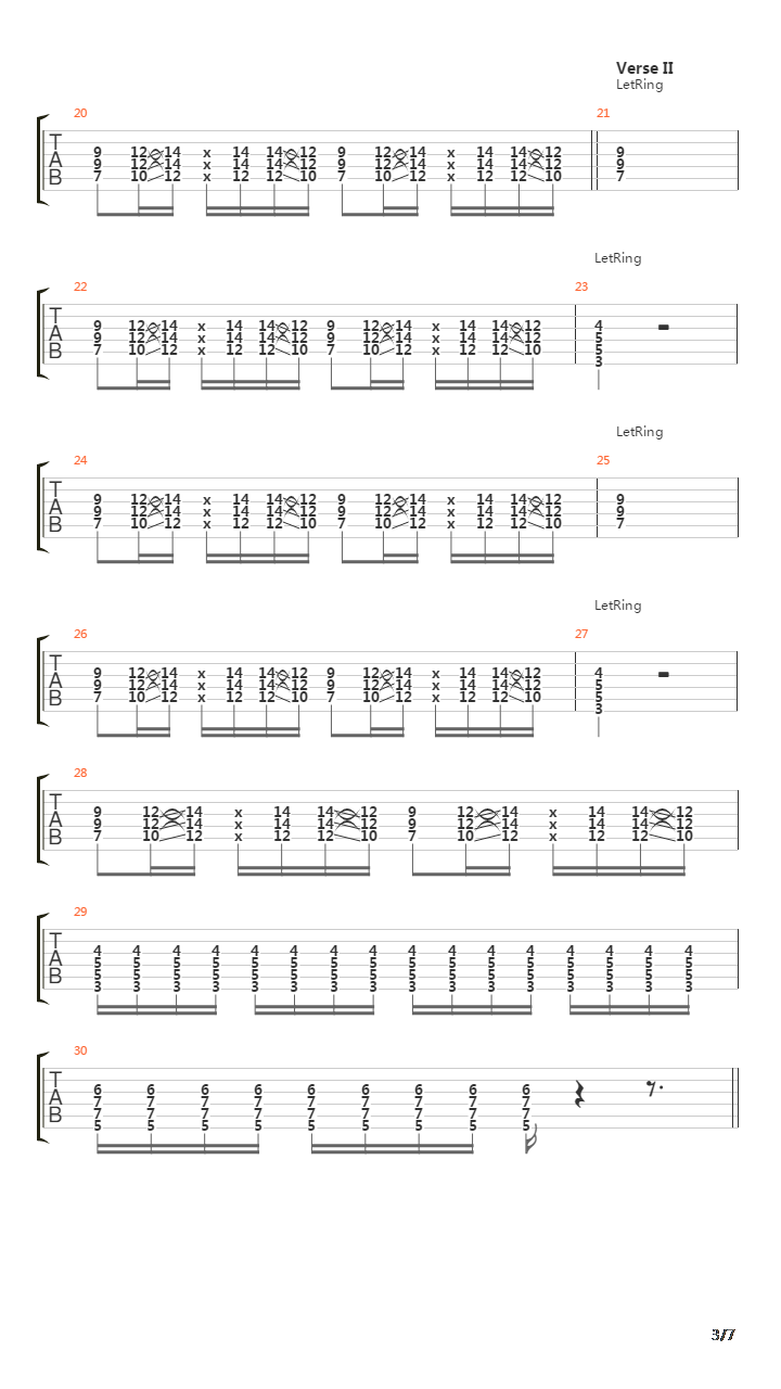 The Rhythm Song吉他谱