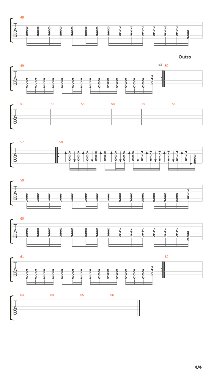 All The Things She Said吉他谱