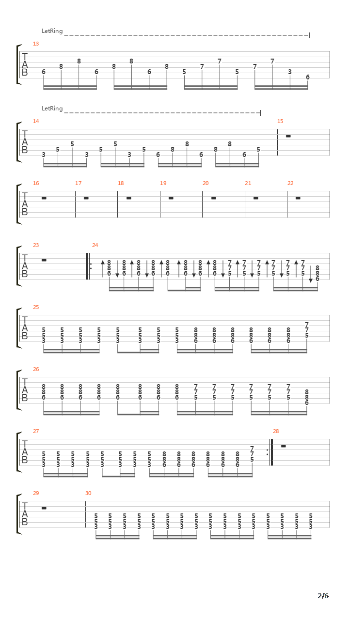 All The Things She Said吉他谱