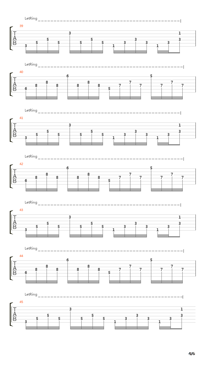 All The Things She Said吉他谱