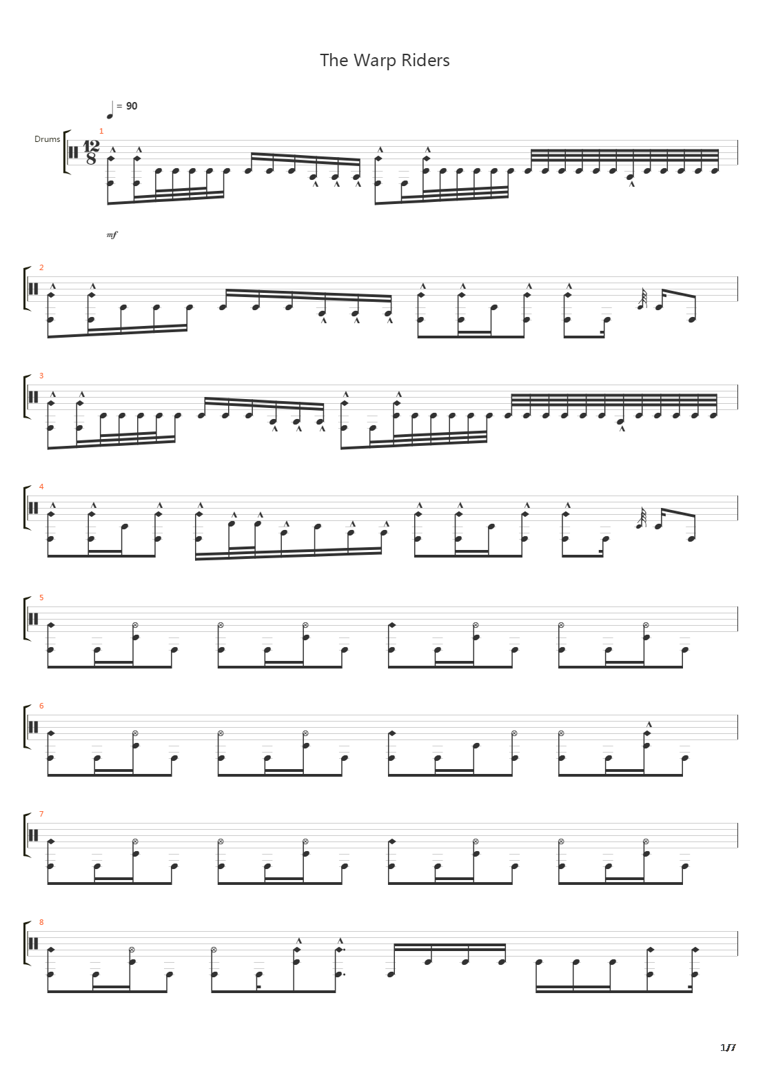 The Warp Riders吉他谱