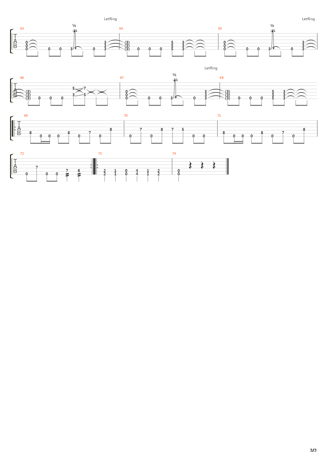 Faceless吉他谱