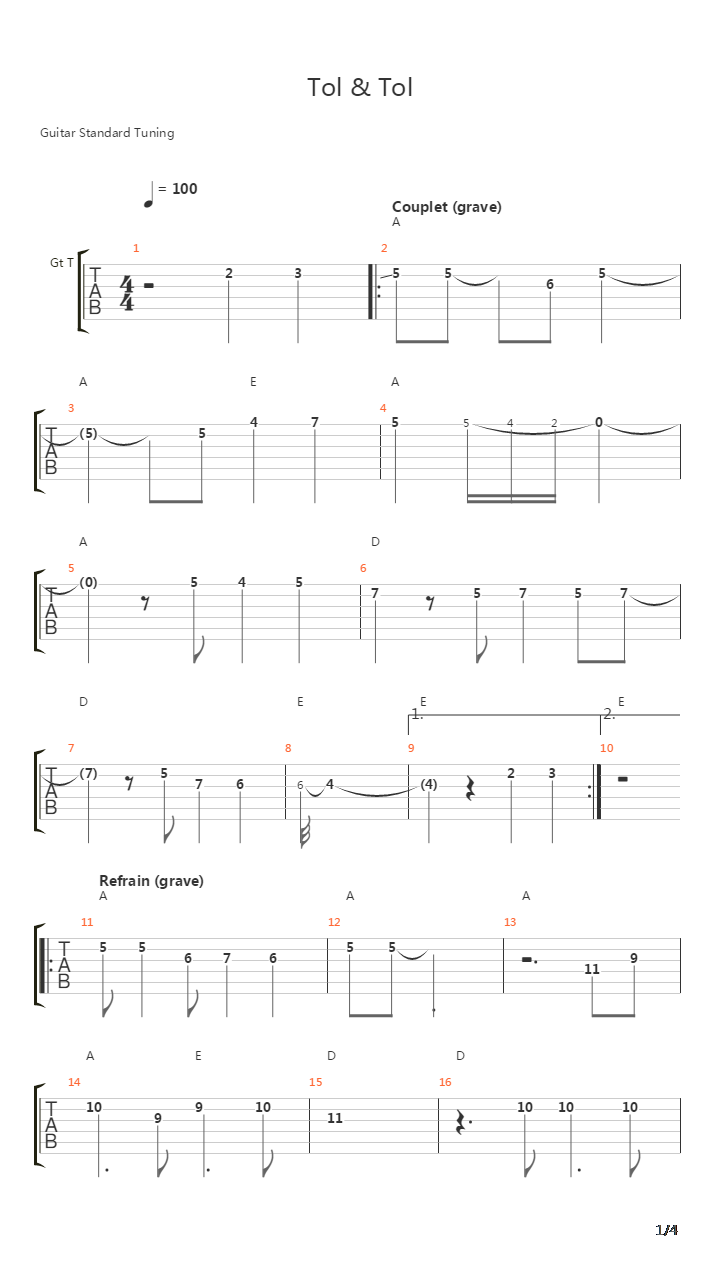 Eleni吉他谱
