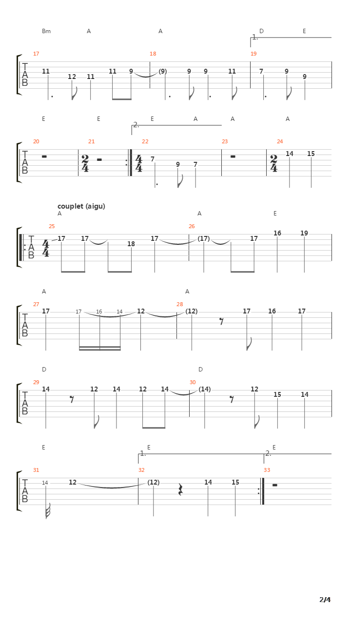 Eleni吉他谱