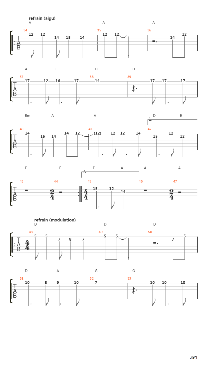 Eleni吉他谱