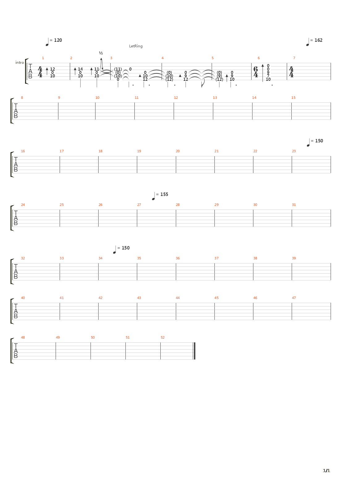 Tilde吉他谱