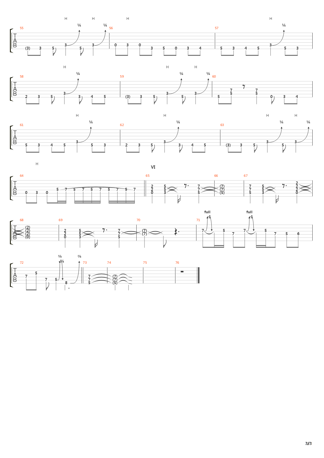 HT吉他谱