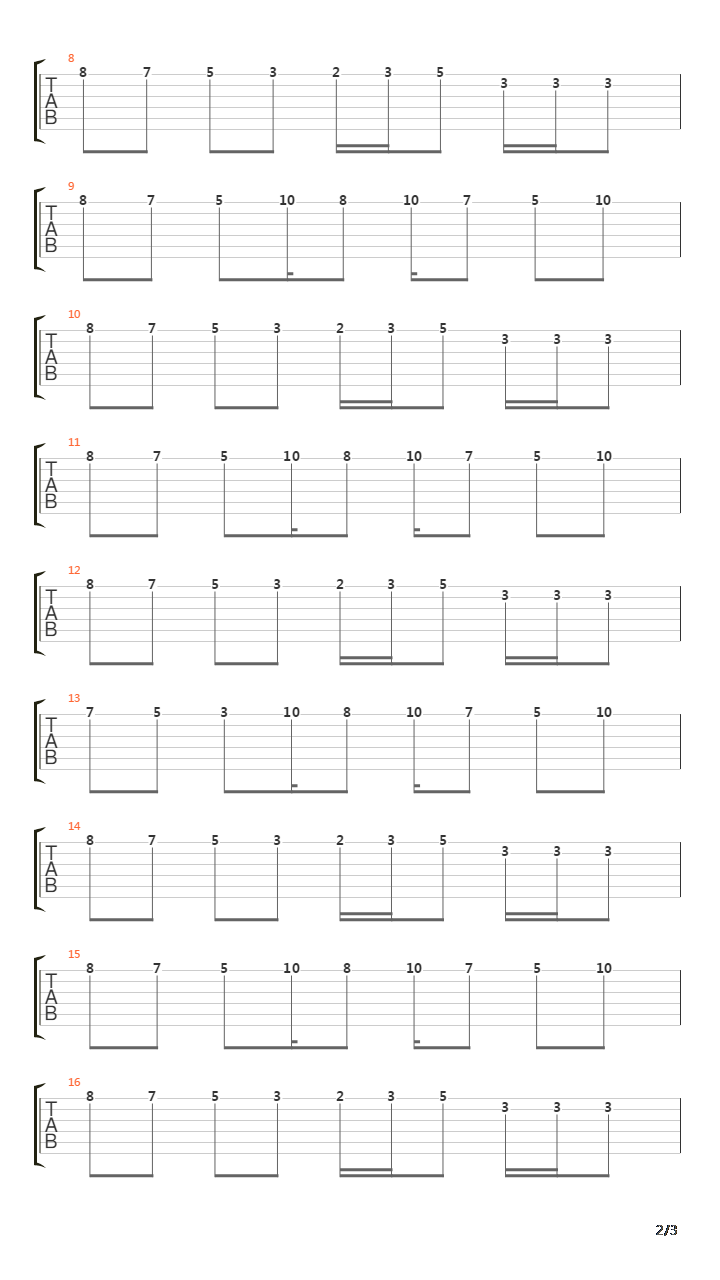 Alternative End For Your Usch吉他谱