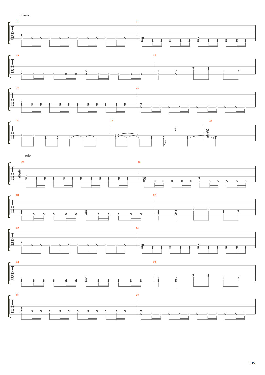 Ramund Hin Unge吉他谱