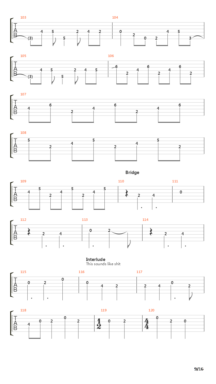 The Rune吉他谱