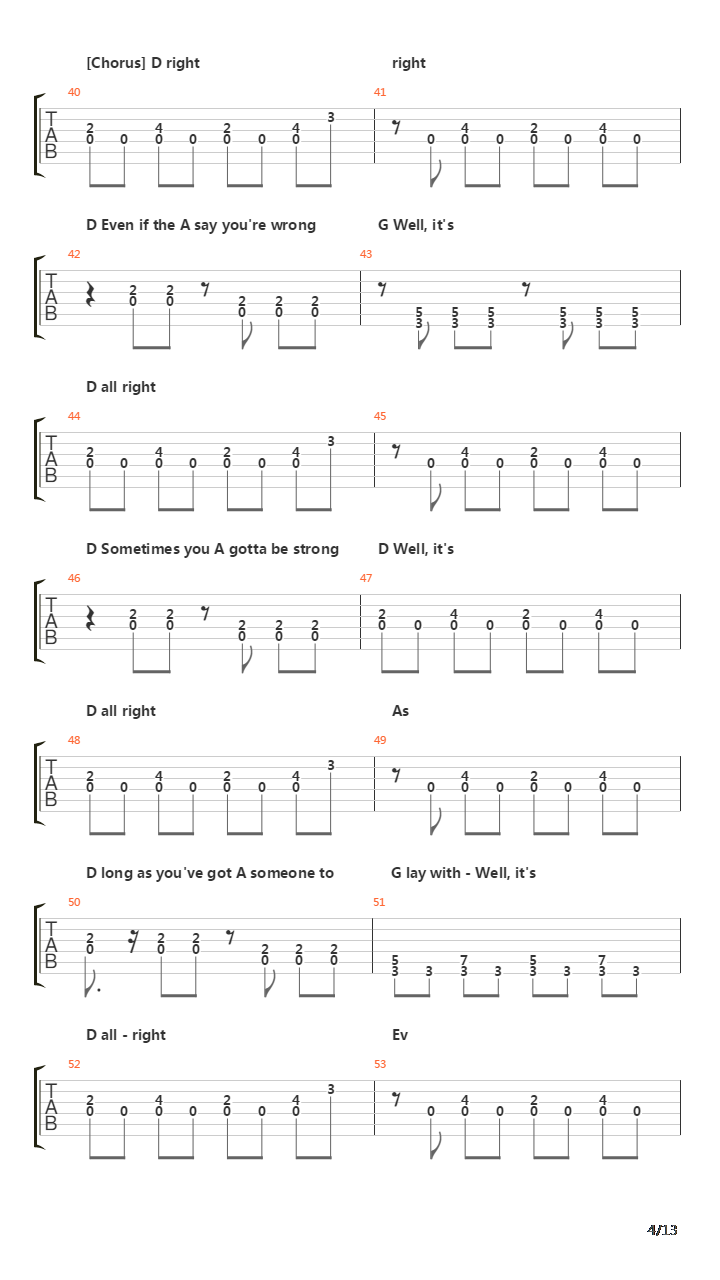 End Of The Line吉他谱