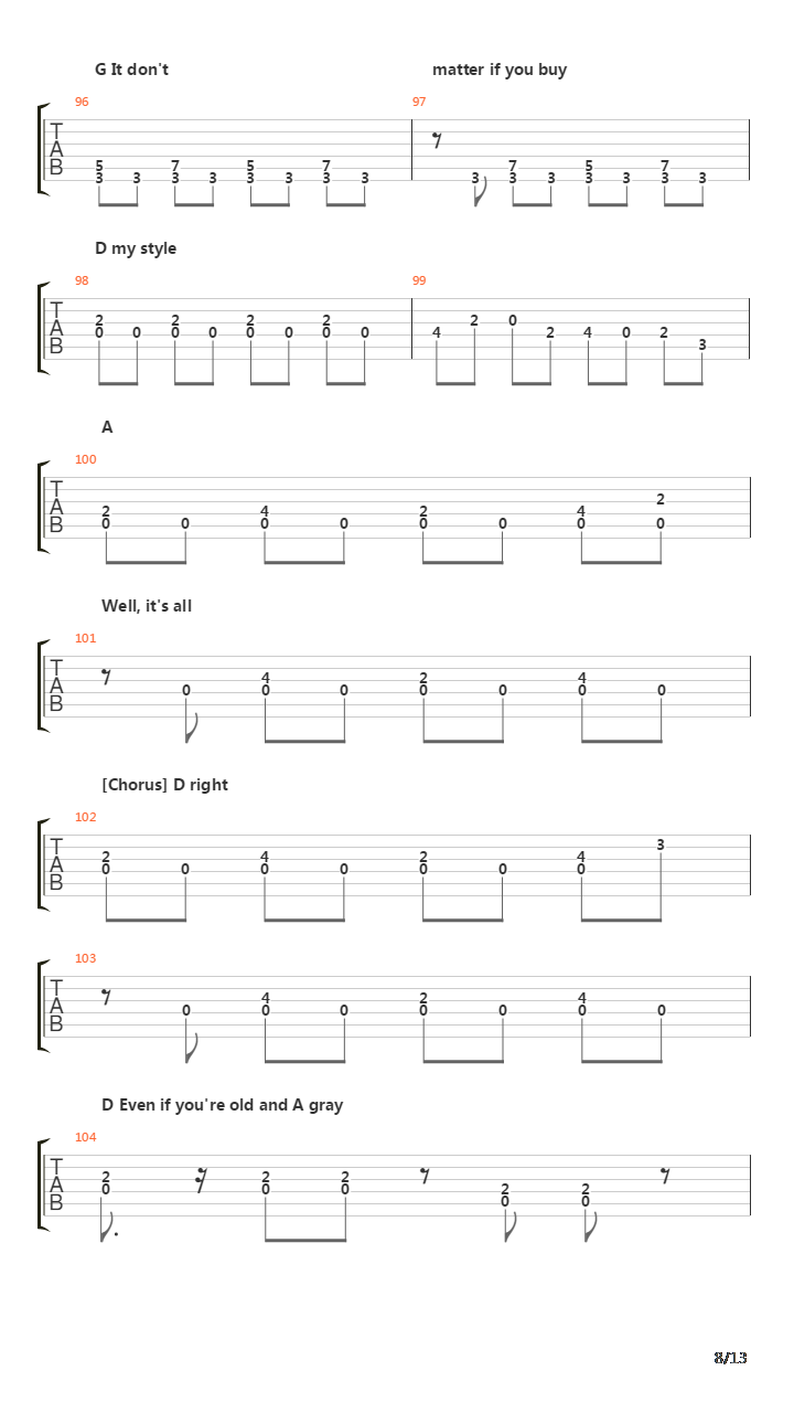 End Of The Line吉他谱