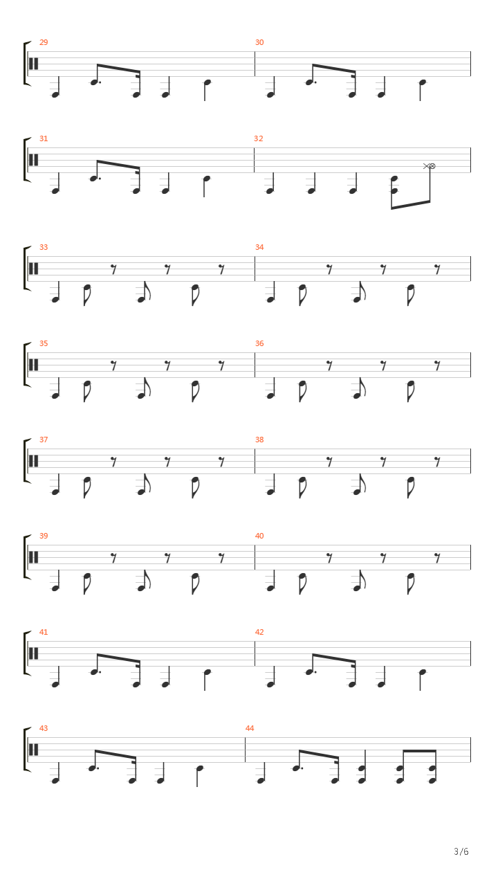 能動的三分間(Noudouteki Sanpunkan)吉他谱