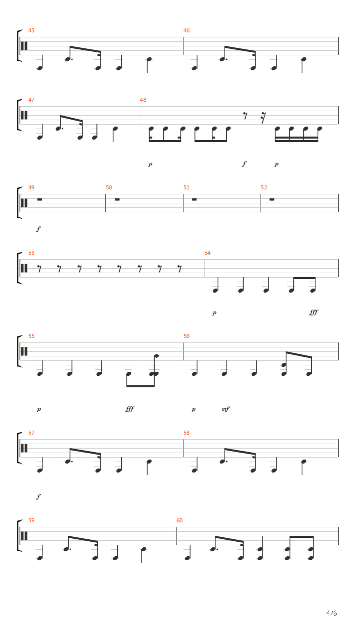 能動的三分間(Noudouteki Sanpunkan)吉他谱