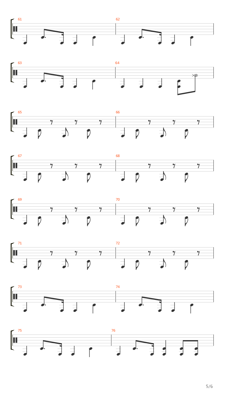 能動的三分間(Noudouteki Sanpunkan)吉他谱