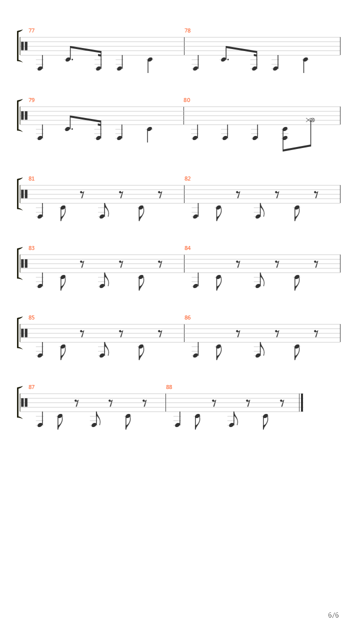 能動的三分間(Noudouteki Sanpunkan)吉他谱