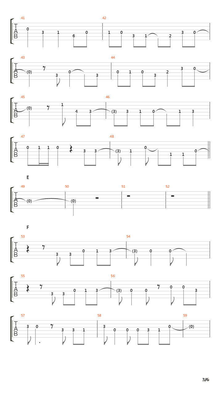 遭难(Sounan)吉他谱