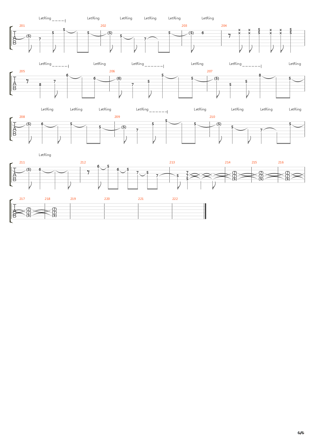 Bastard吉他谱