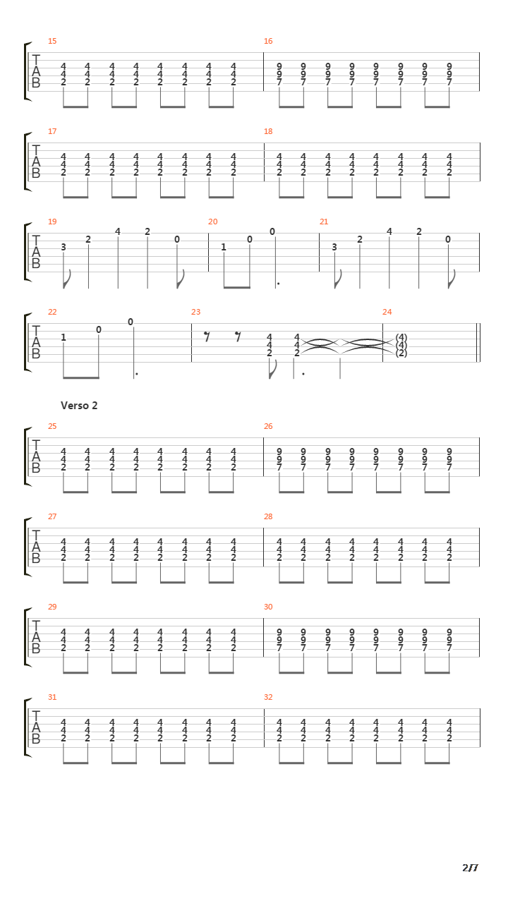 Ya Vez吉他谱