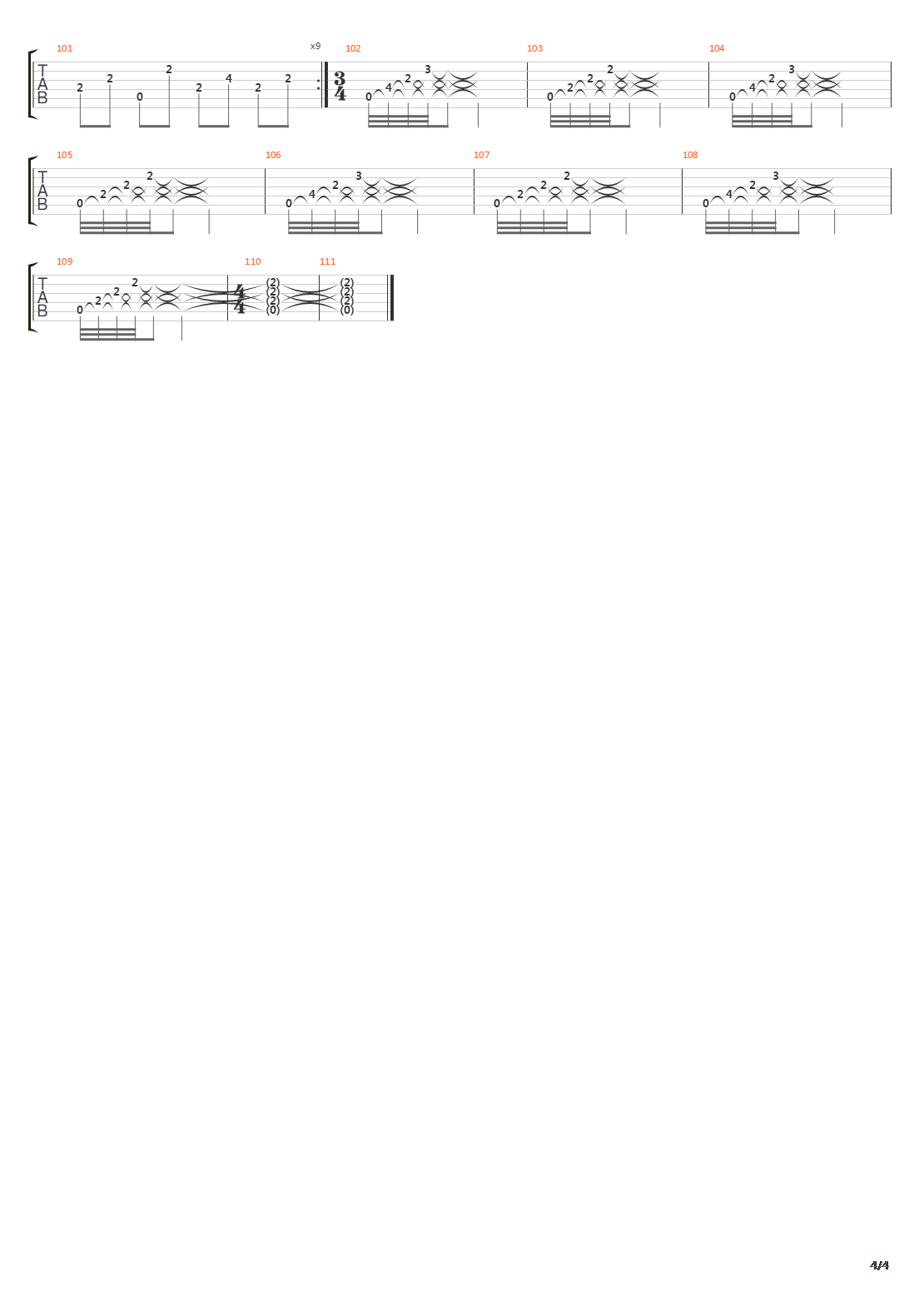 Line By Line吉他谱