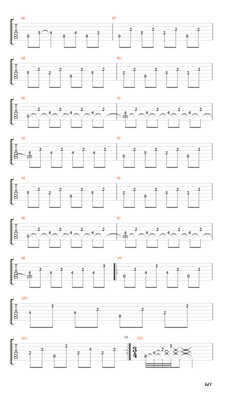 Line By Line吉他谱