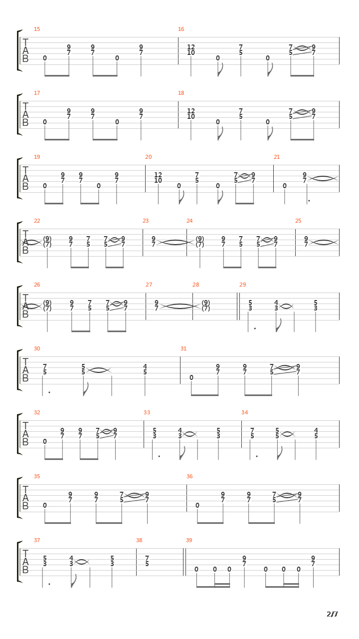 Bad吉他谱