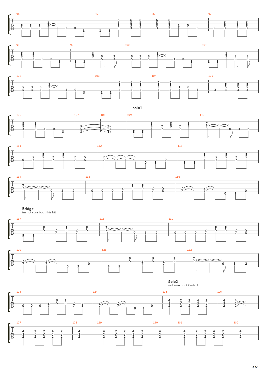 Mean Man吉他谱