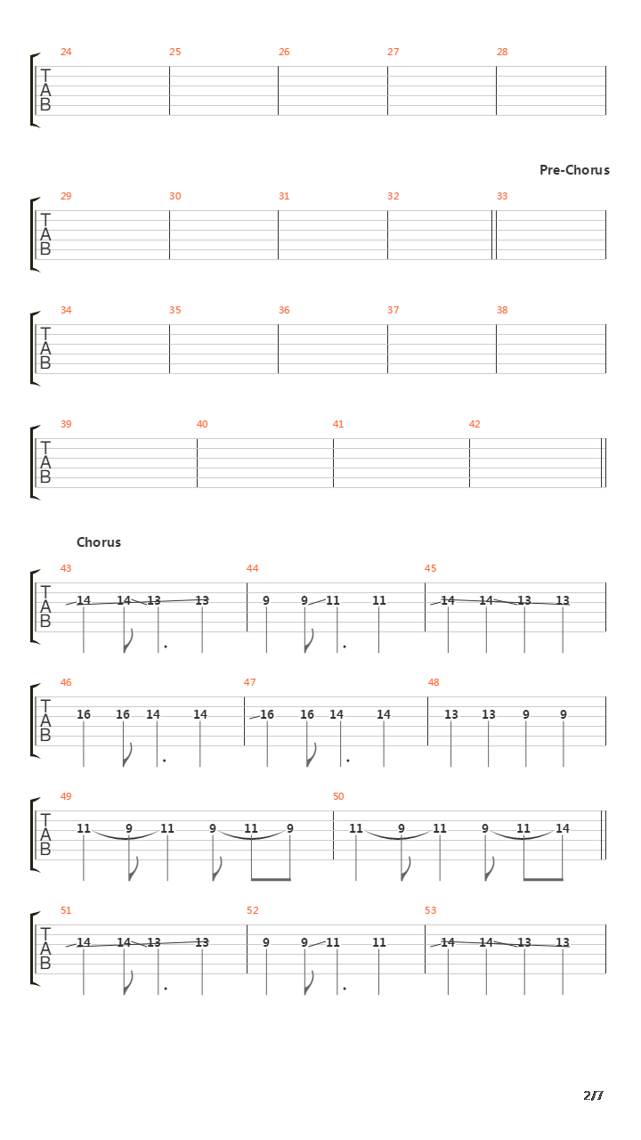 The Burning Man吉他谱