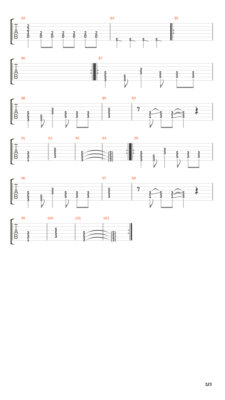 The Last Command吉他谱