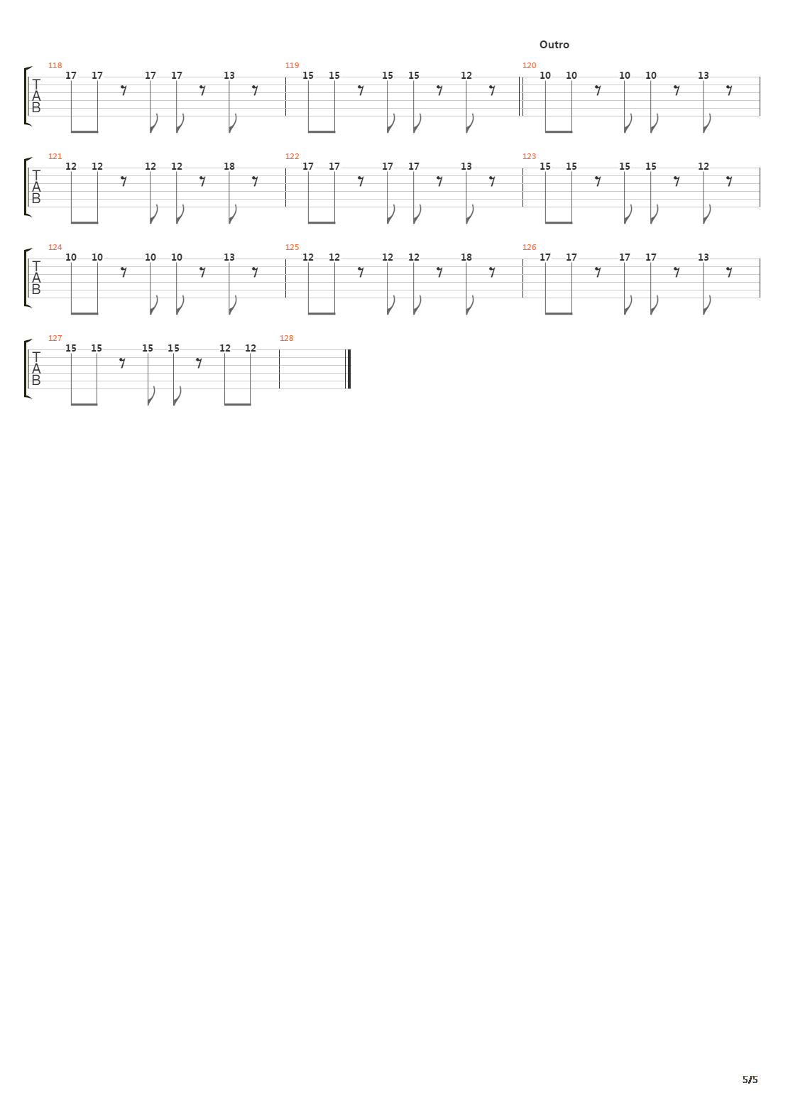 Shot吉他谱