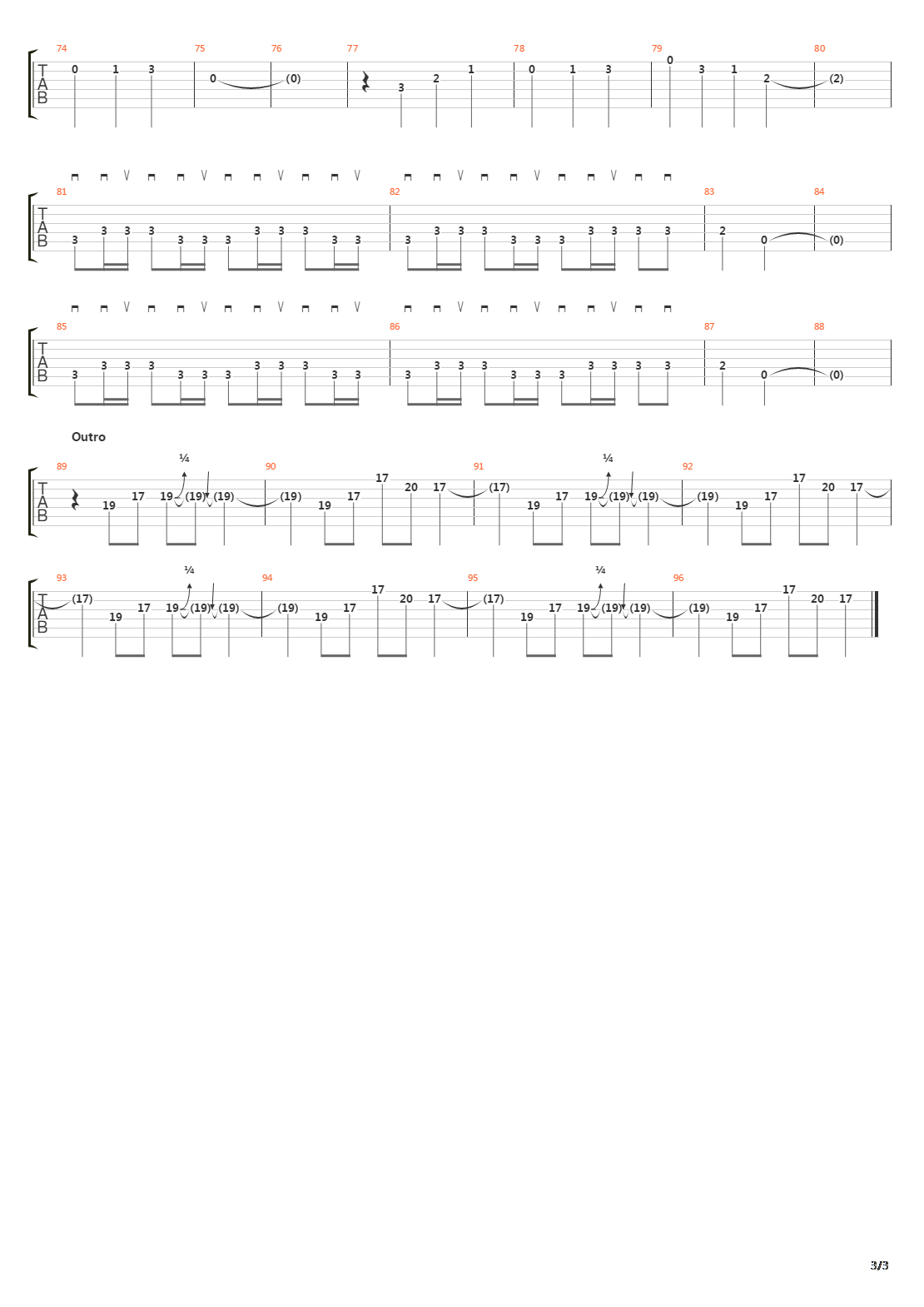 Apache吉他谱