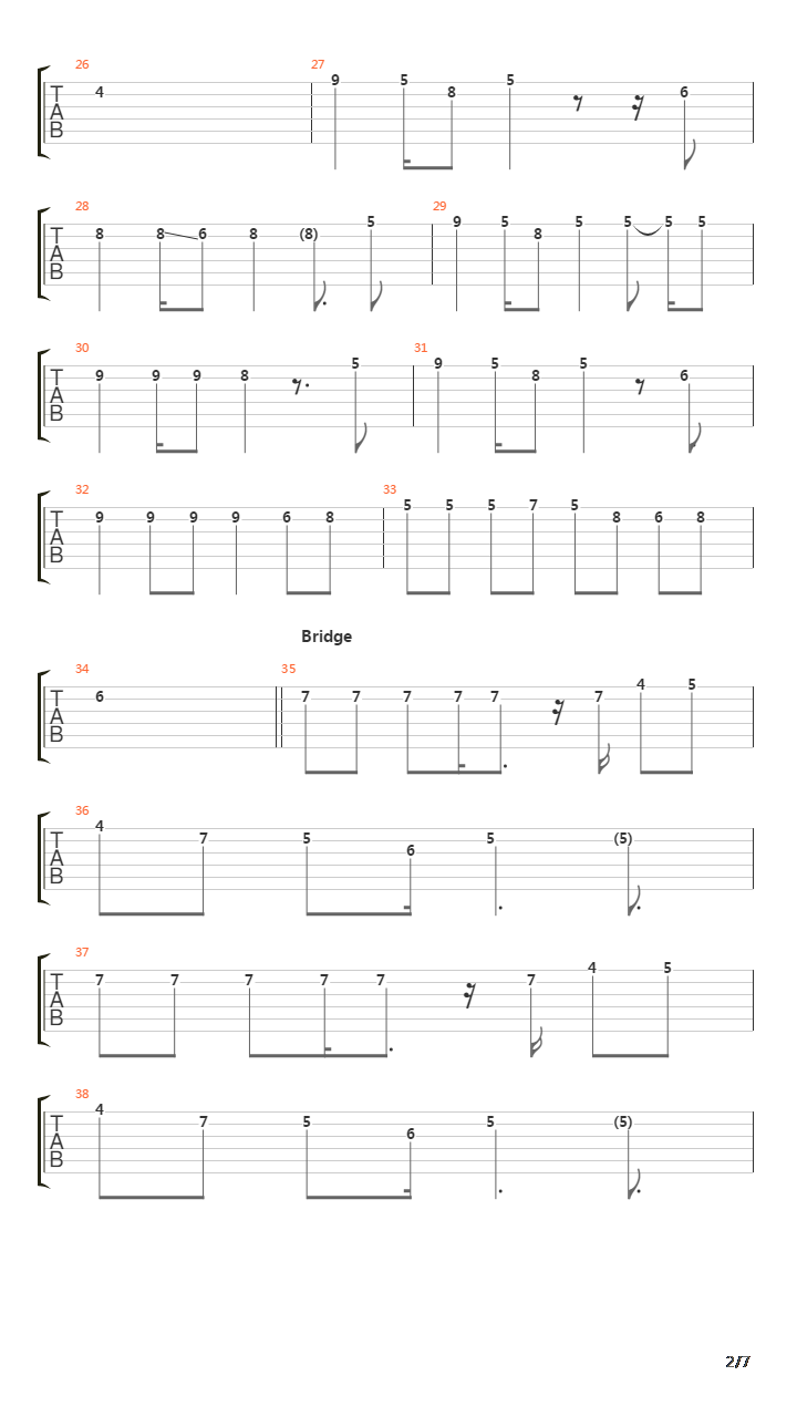 Tactics吉他谱