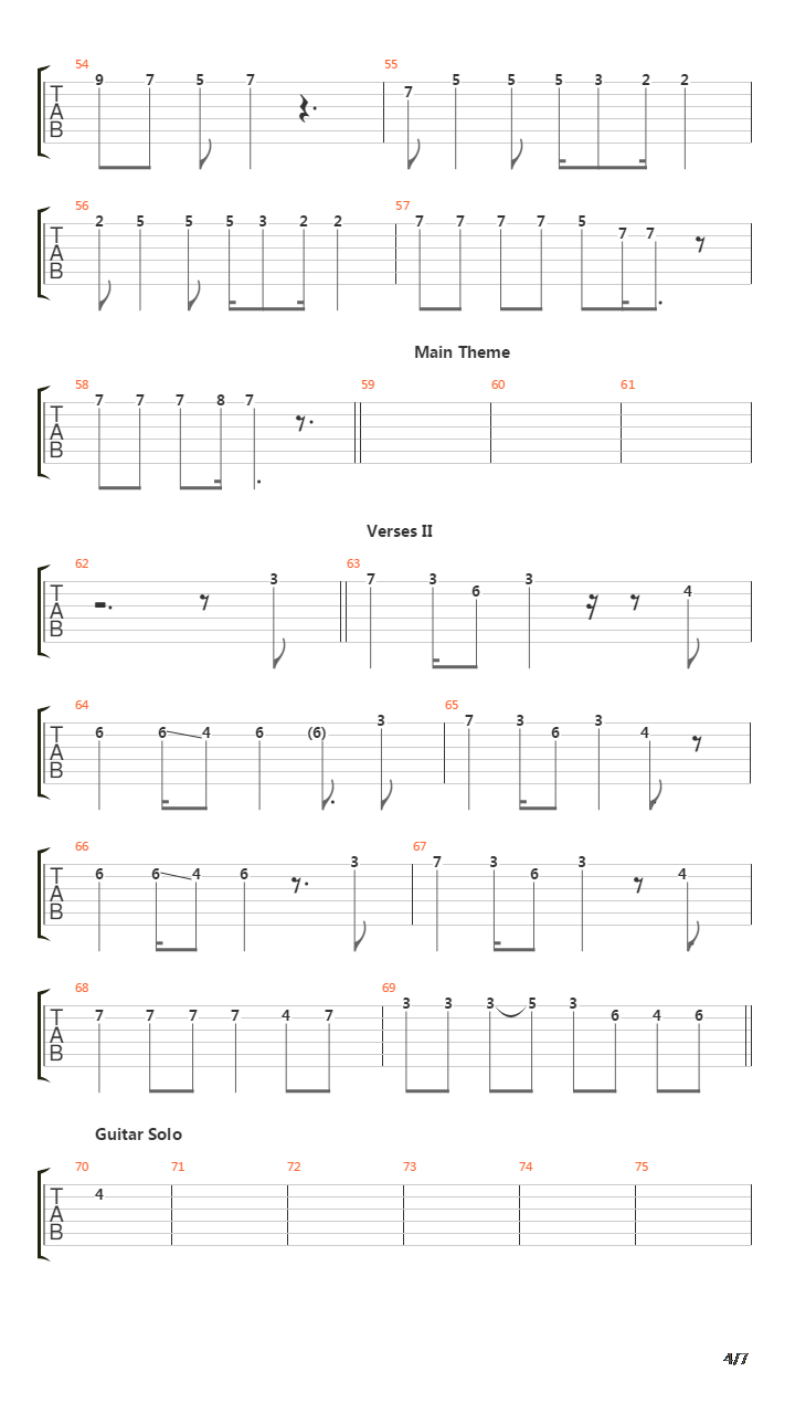 Tactics吉他谱