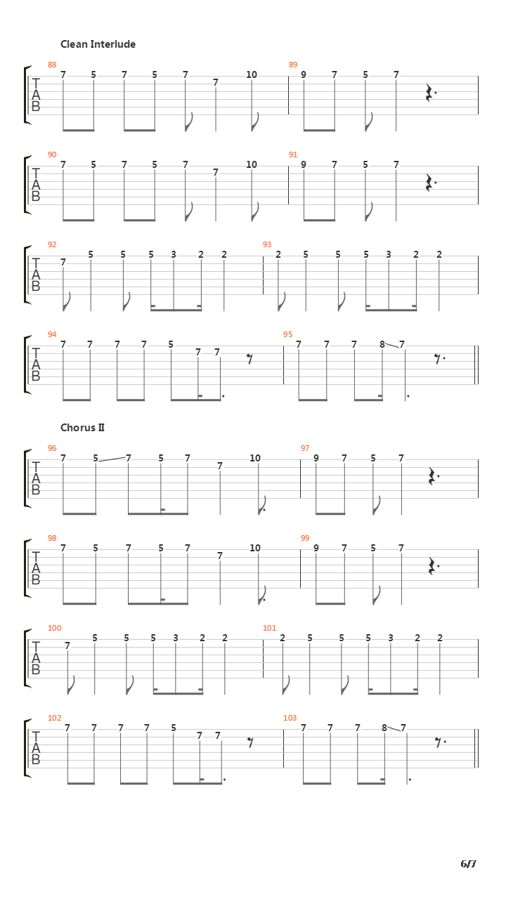 Tactics吉他谱