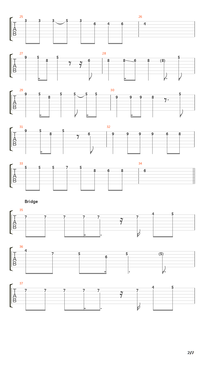 Tatics吉他谱