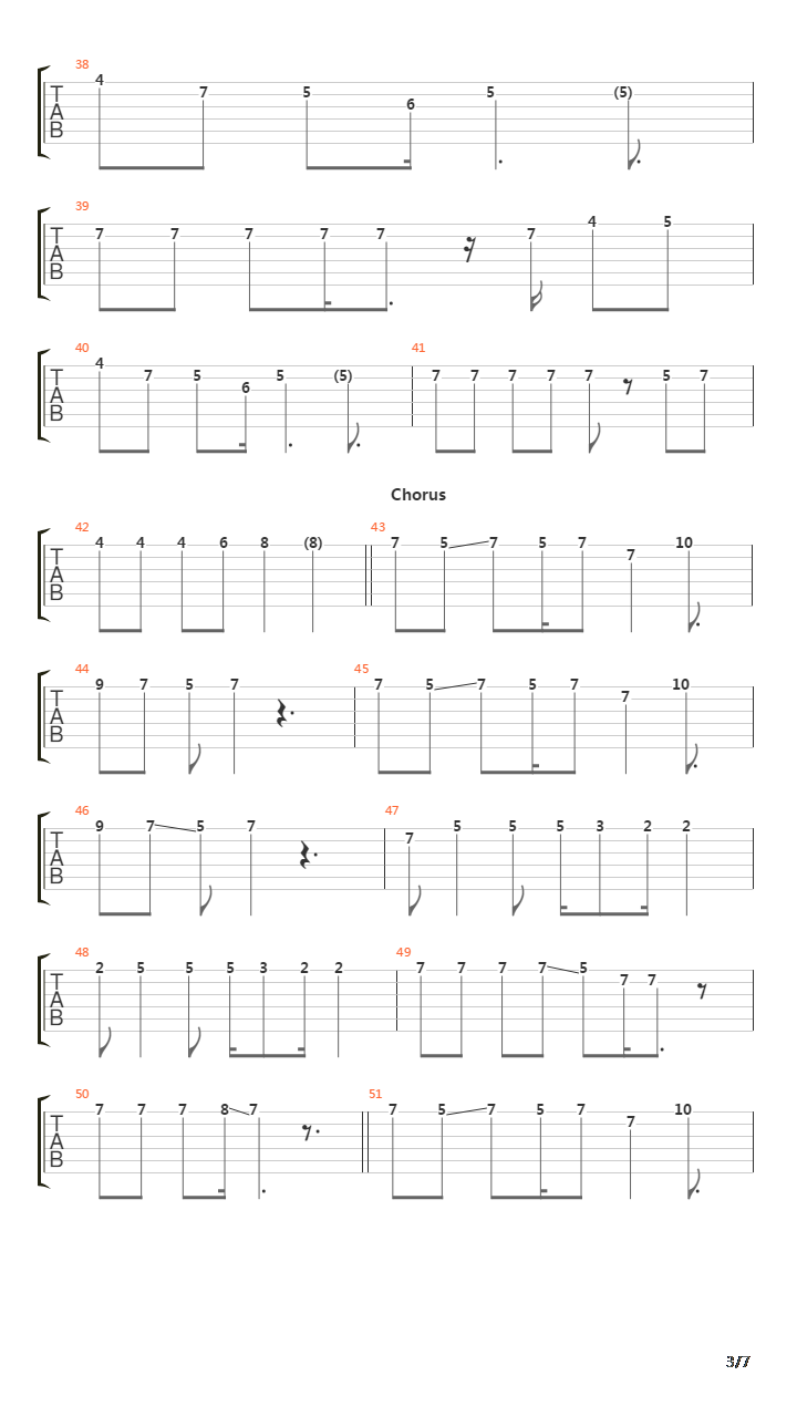 Tatics吉他谱