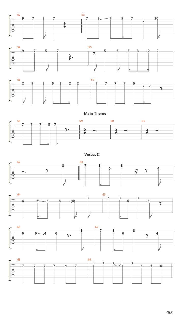 Tatics吉他谱