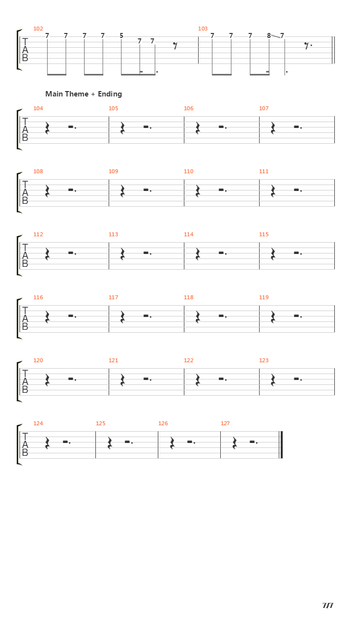 Tatics吉他谱