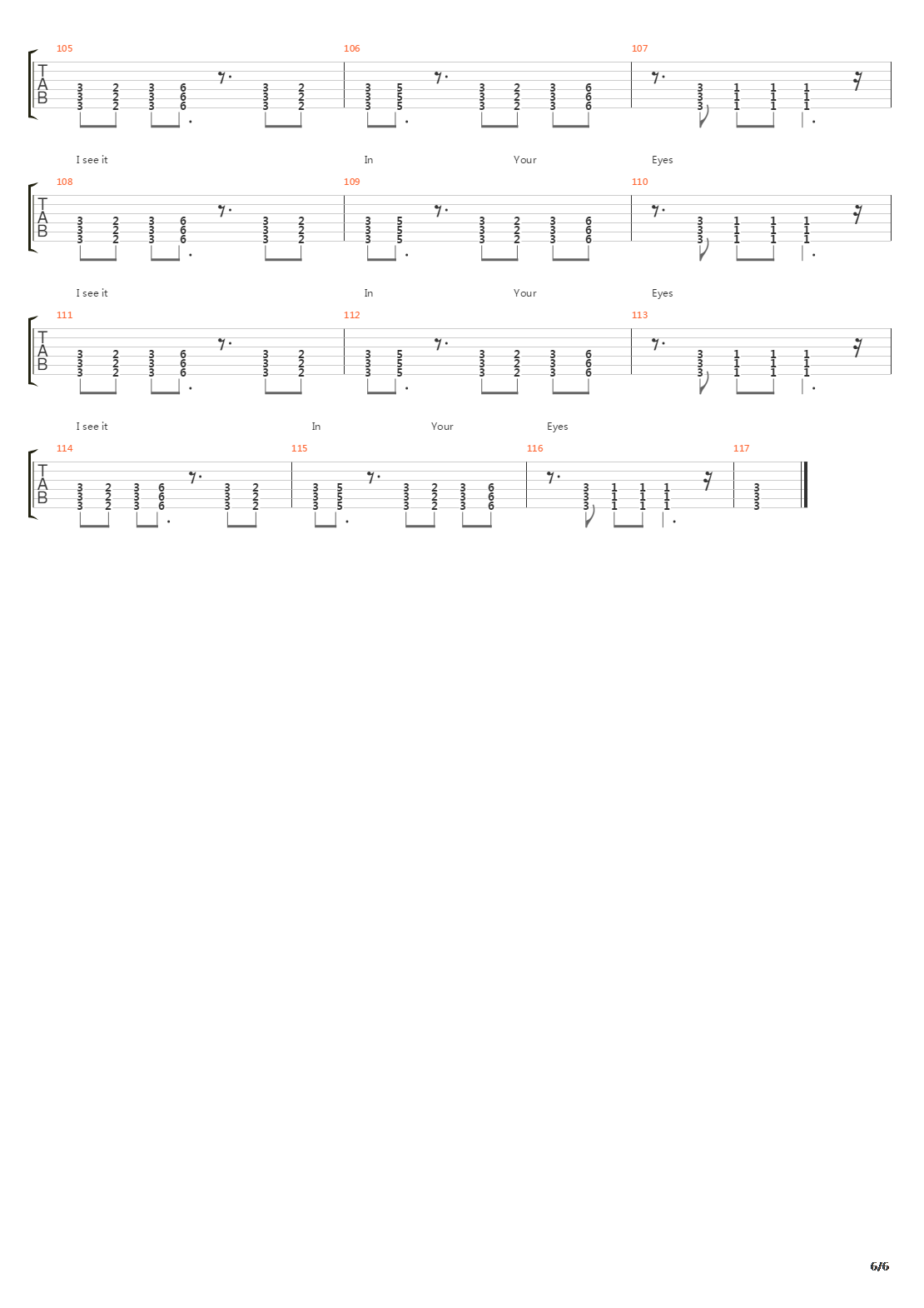 In Times Gone Past吉他谱
